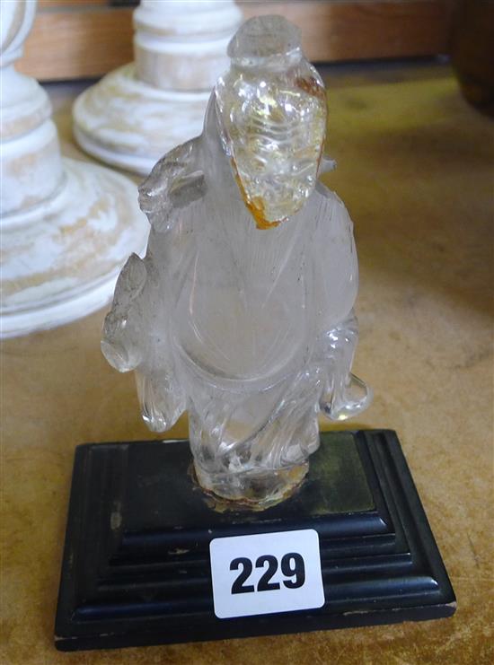 Chinese rock crystal figure